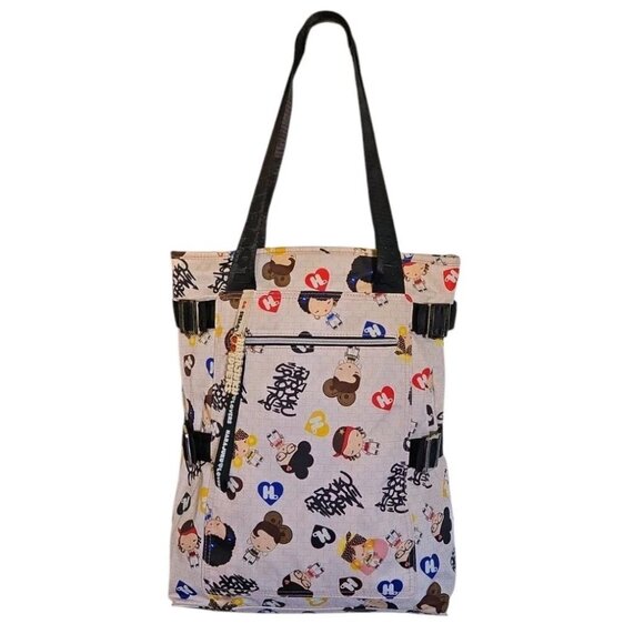Harajuku Lovers Handbags - Harajuku Lovers Cute Character Shoulder Tote Bag w Charm Rare Gwen Stefani